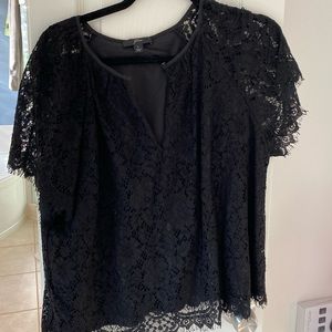 EUC. J. Crew black lace blouse